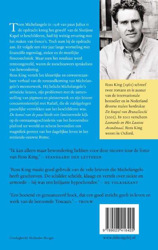 De hemel van de paus achterkant