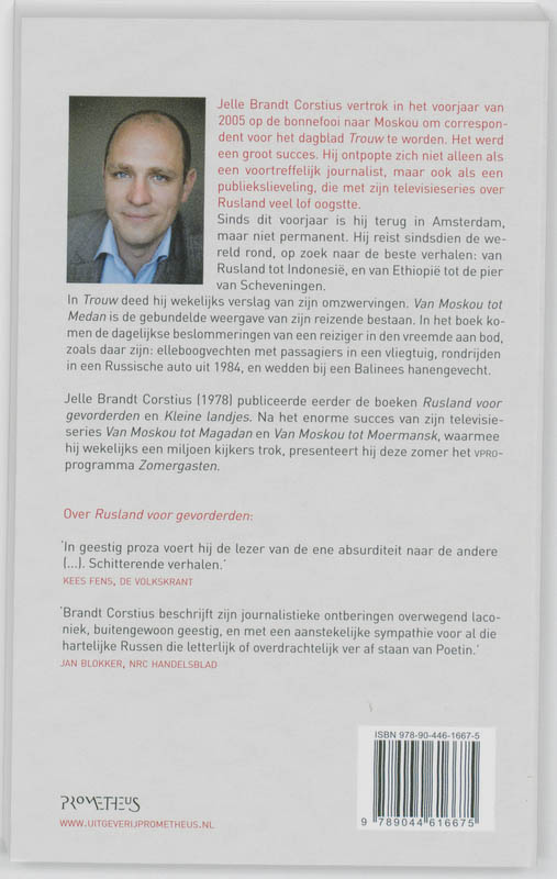 Van Moskou tot Medan - Jelle Brandt Corstius achterkant