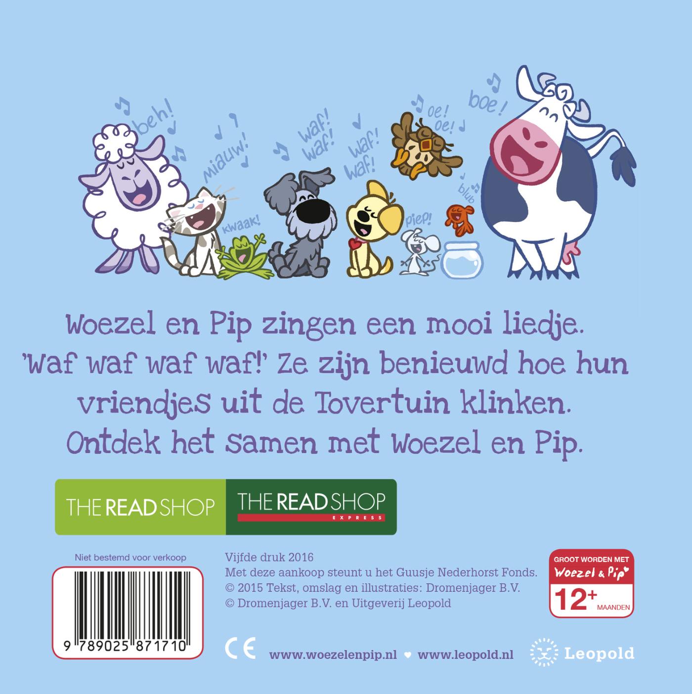 Allemaal dieren / Woezel & Pip achterkant