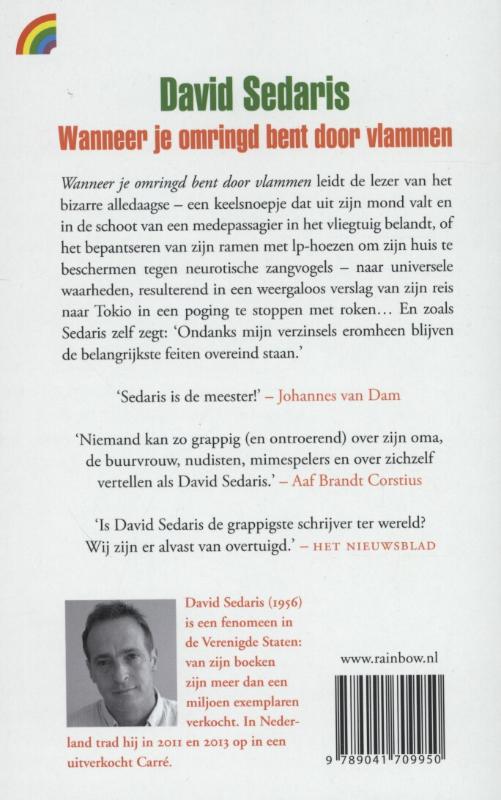 Wanneer je omringd bent door vlammen achterkant