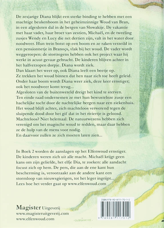 De geboorte van Dia / Elfenwoud / 1 achterkant