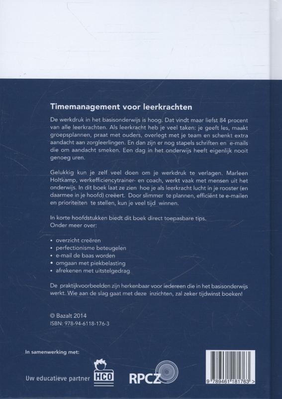 Timemanagement voor leerkrachten achterkant