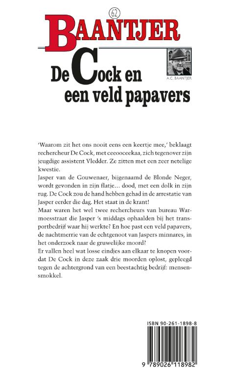 De Cock en een veld papavers / Baantjer / 62 achterkant