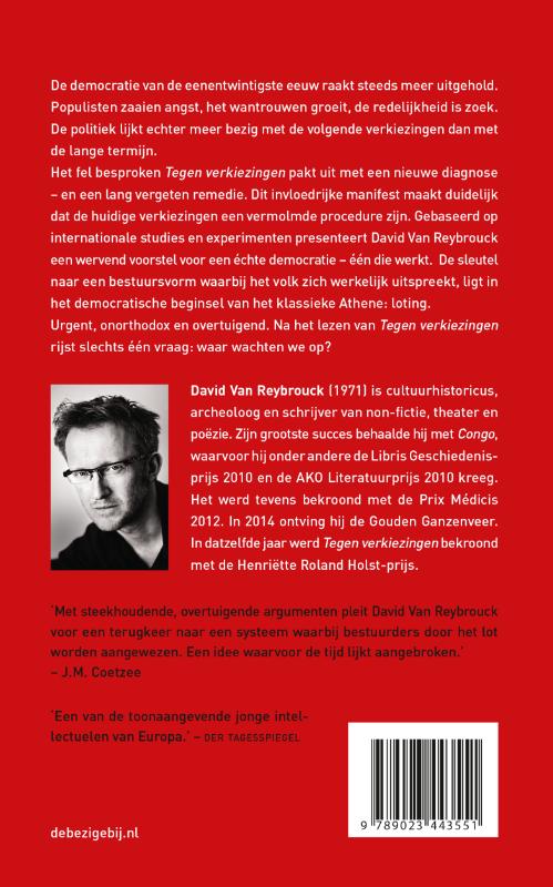 Tegen verkiezingen achterkant