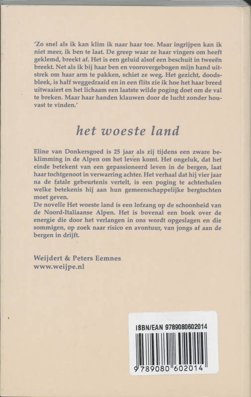 Woeste Land achterkant