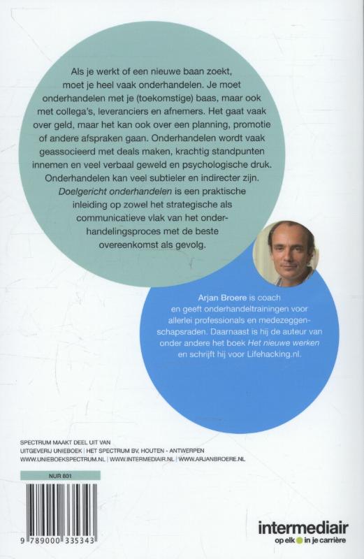 Doelgericht onderhandelen / Intermediair achterkant