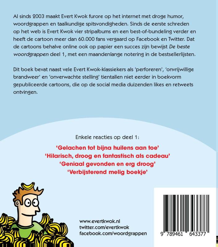 Evert Kwok / De beste woordgrappen 2 / Evert Kwok / 2 achterkant