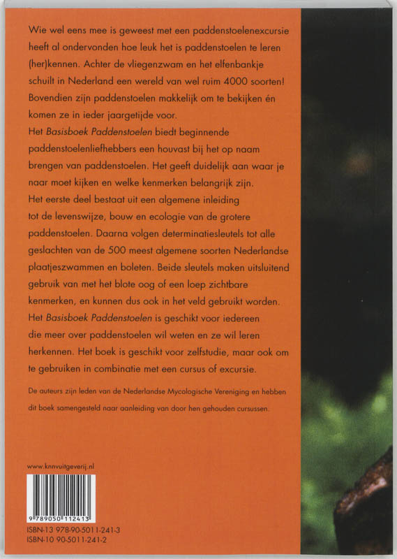 Basisboek Paddenstoelen achterkant