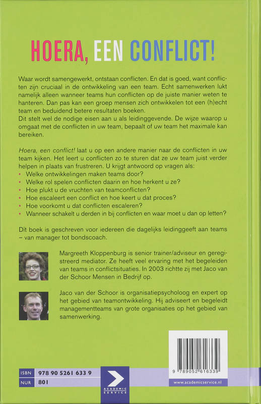 Hoera, een conflict! achterkant