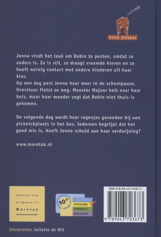 Villa Alfabet Rood - Onzichtbaar achterkant