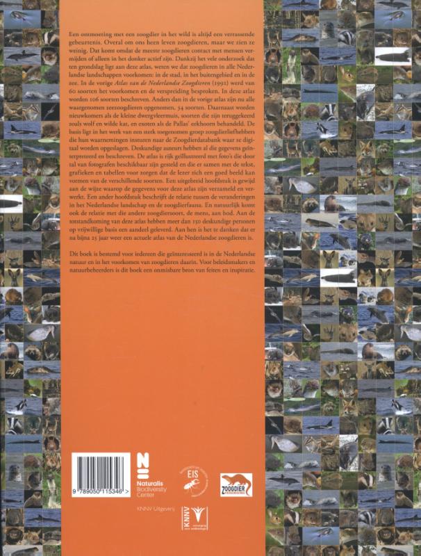 Natuur van Nederland 12 -   Atlas van de Nederlandse zoogdieren achterkant