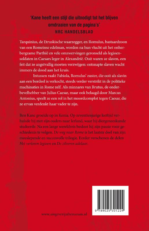 De weg naar Rome achterkant