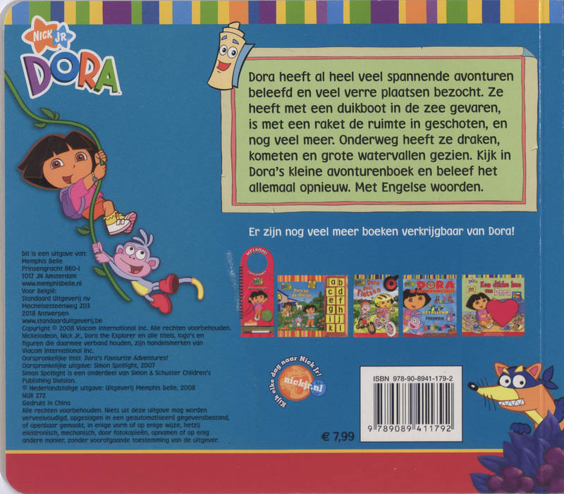 Dora / Dora's lievelingsavontuur achterkant