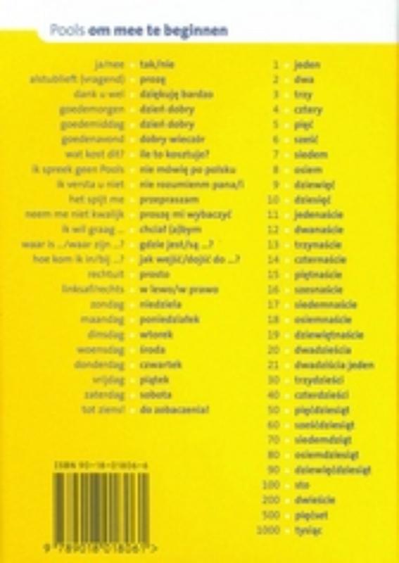 Pools / ANWB taalgids achterkant
