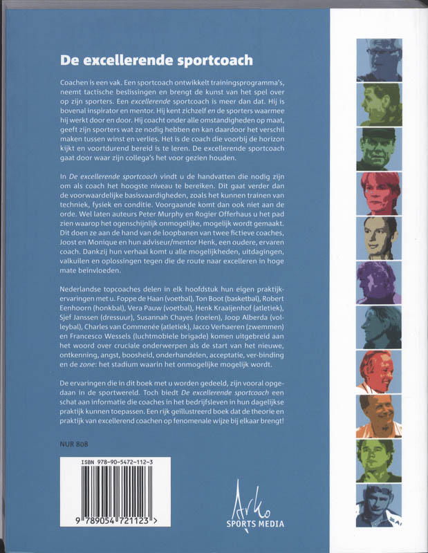 De excellerende sportcoach achterkant
