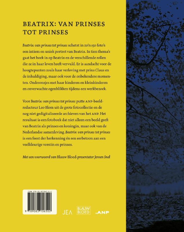 Beatrix: van prinses tot prinses achterkant