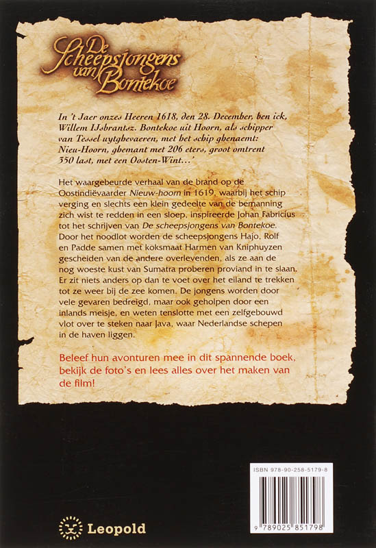 De Scheepsjongens Van Bontekoe Filmeditie achterkant