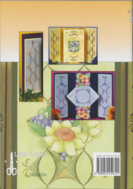 Borduurvariaties op kaarten achterkant