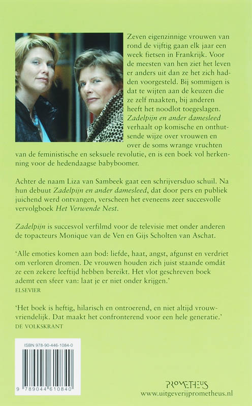 Zadelpijn En Ander Damesleed achterkant