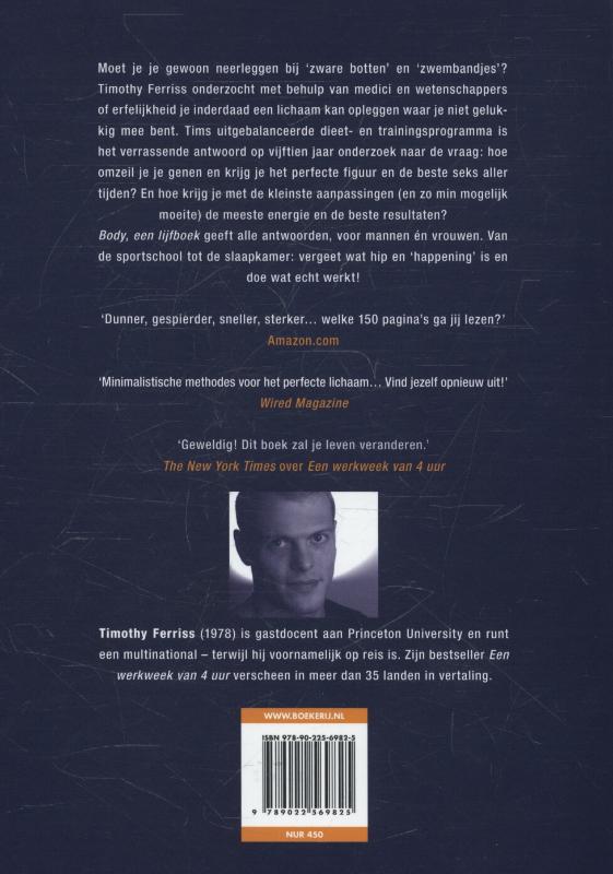 Body, een lijfboek achterkant