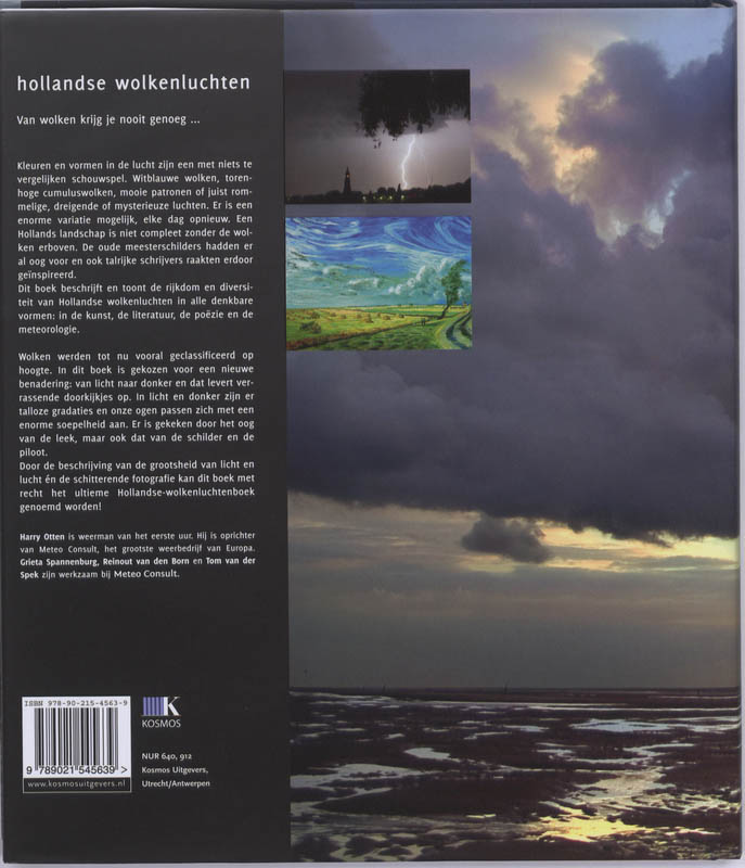 Hollandse Wolkenluchten achterkant