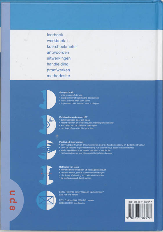 Getal en ruimte / 2 Vmbo-KGT 1 / deel Leerboek achterkant