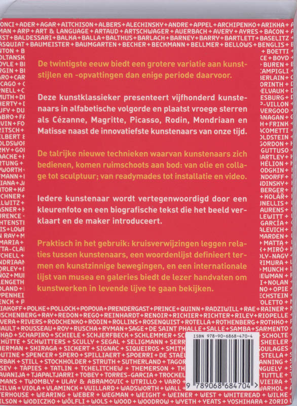 De kunst van de 20ste eeuw achterkant