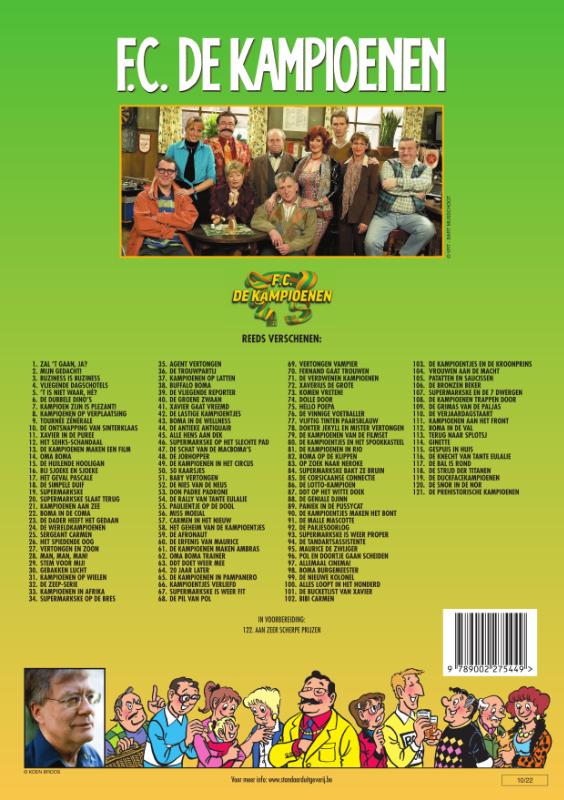 F.C. De Kampioenen 121 - De prehistorische kampioenen achterkant