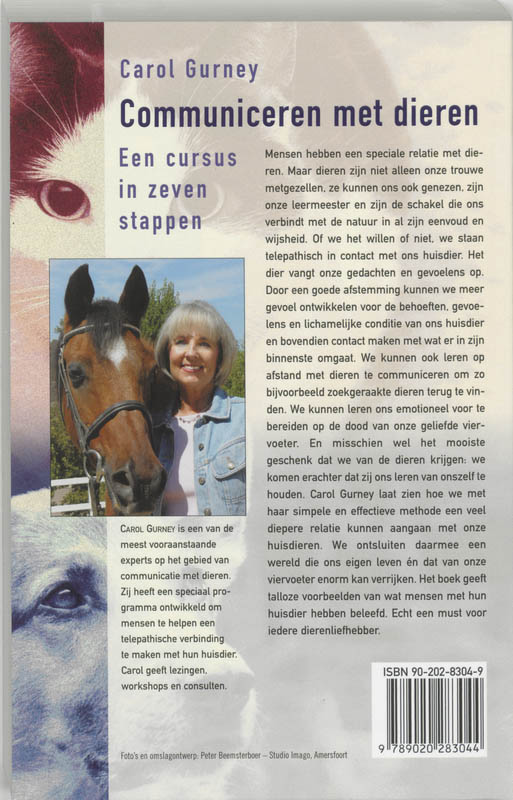 Communiceren met dieren achterkant