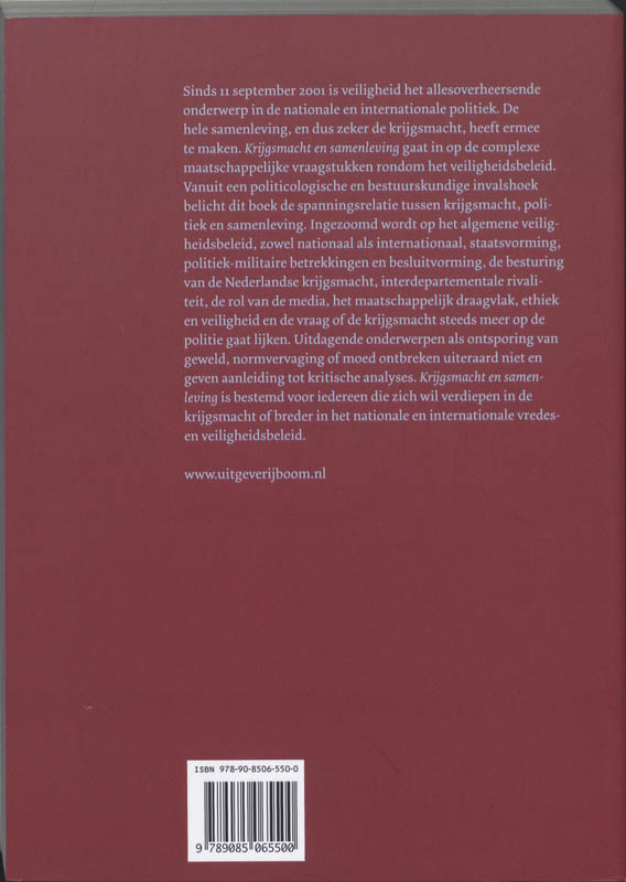 Krijgsmacht en samenleving achterkant