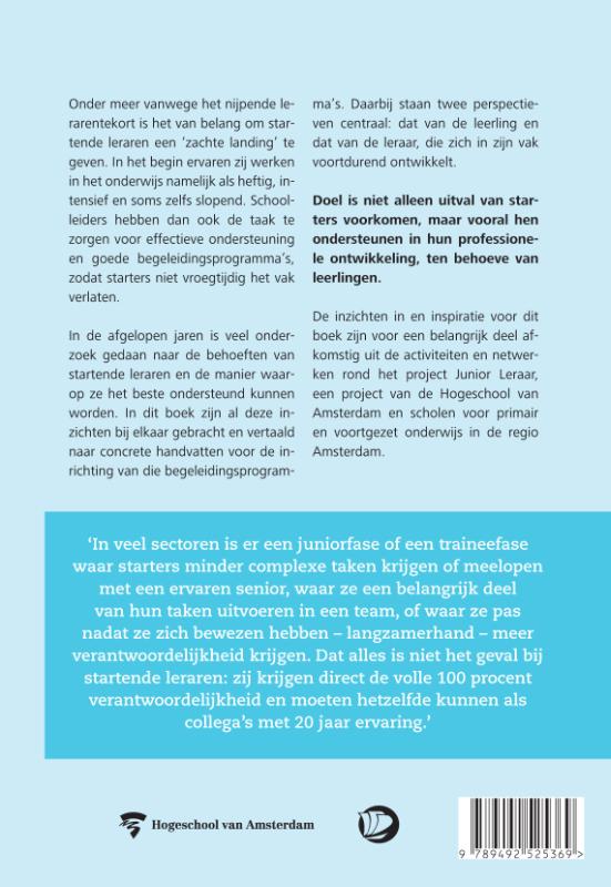 Startende leraren in het po en vo achterkant