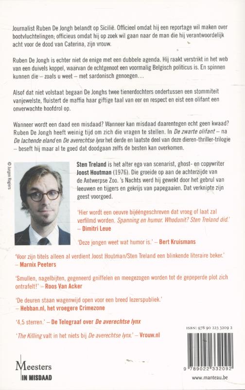 De zwarte olifant achterkant