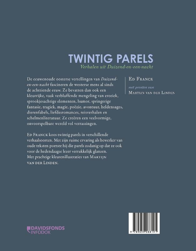 Twintig parels achterkant