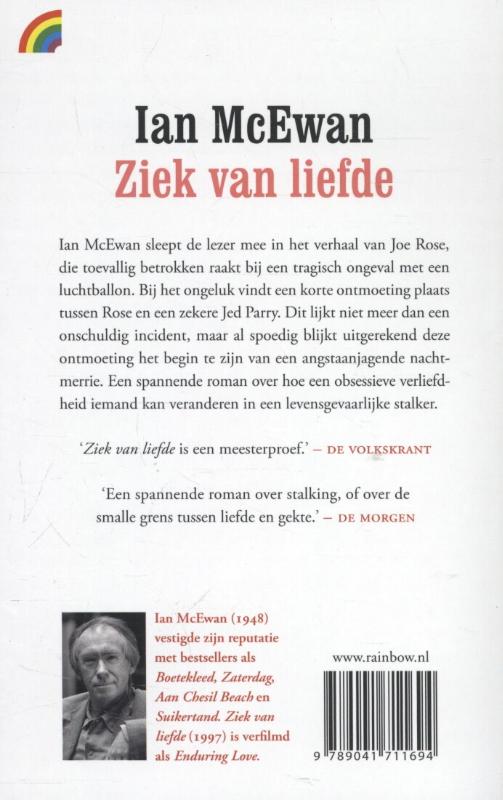 Ziek van liefde achterkant