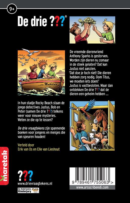 Het geheim van de dieren / De drie ??? achterkant