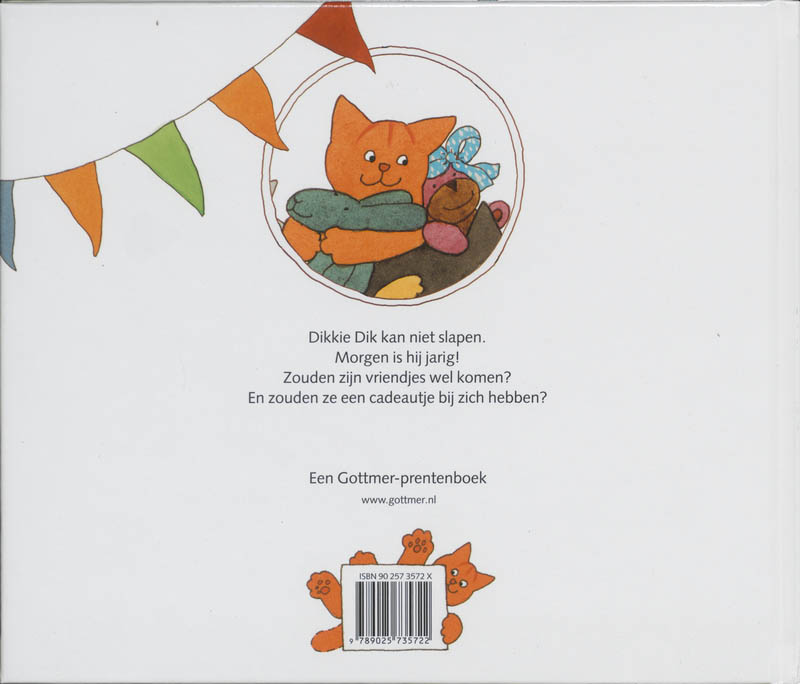 Dikkie Dik jarig! / Dikkie Dik achterkant