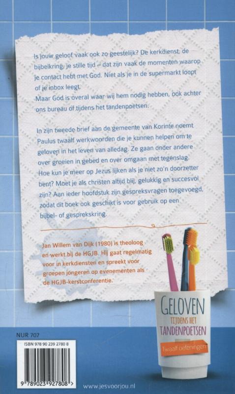 Geloven tijdens het tandenpoetsen achterkant