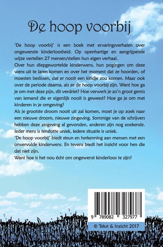 De hoop voorbij achterkant