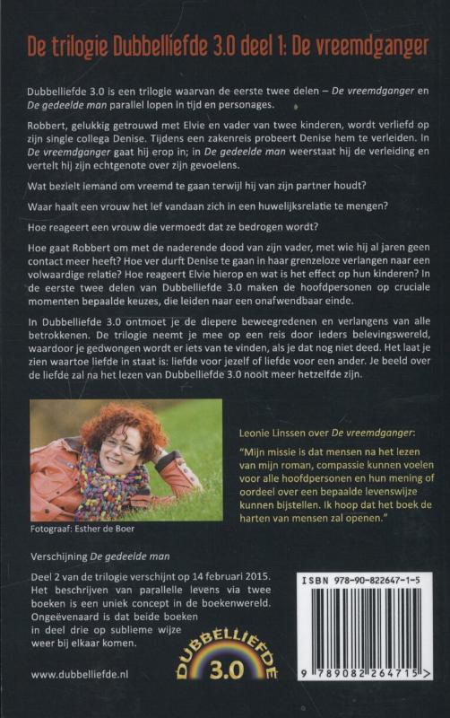 Dubbelliefde 3.0 trilogie 1 -   De vreemdganger achterkant