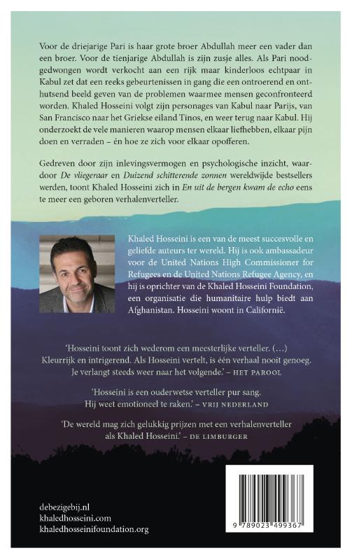 En uit de bergen kwam de echo achterkant