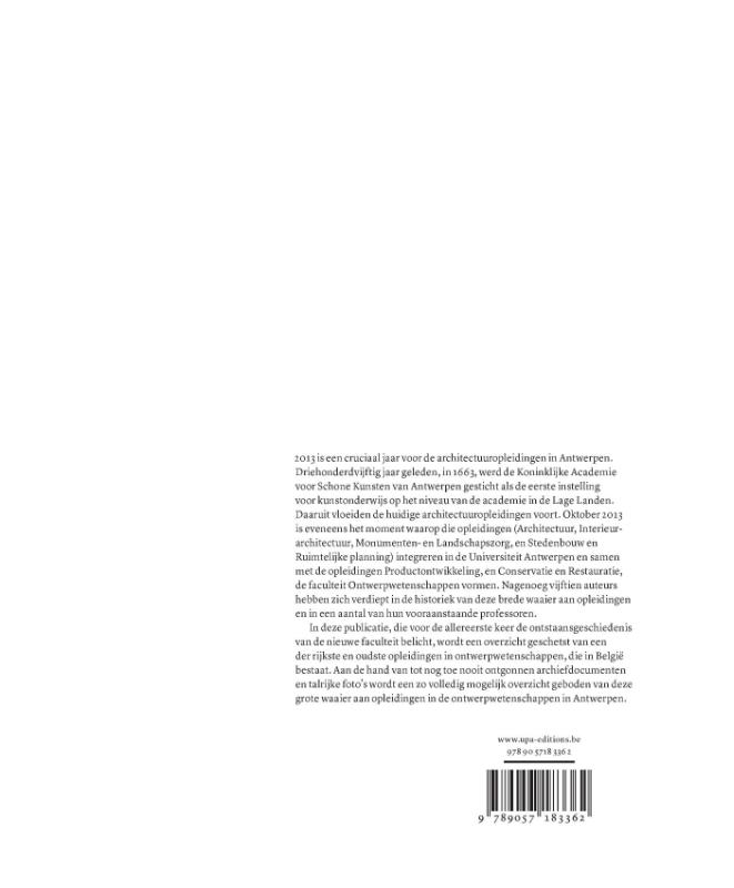 Van academie tot universiteit achterkant