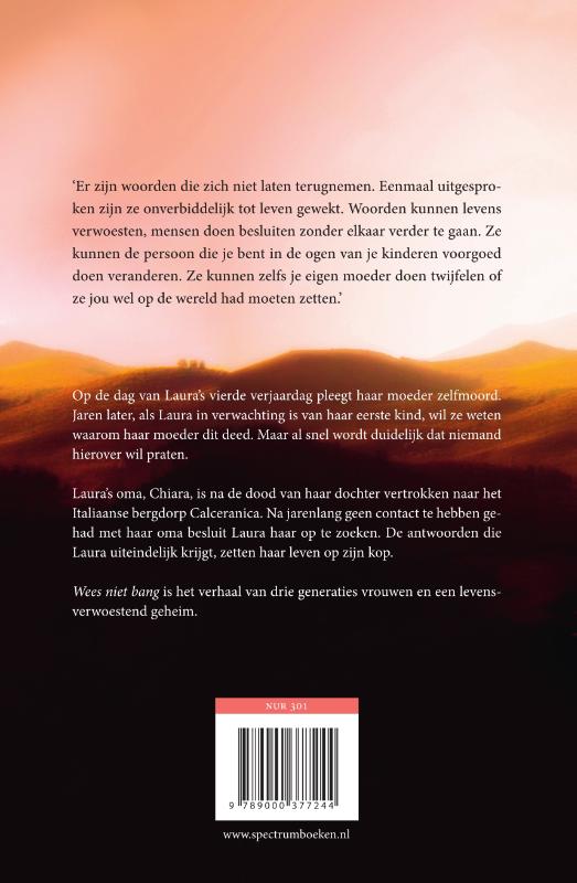 Wees niet bang achterkant