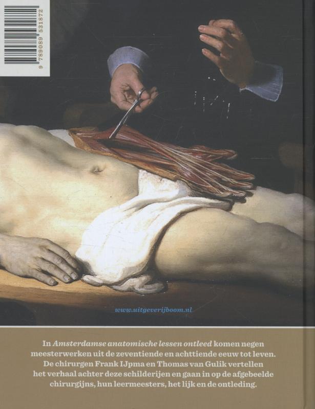 Amsterdamse anatomische lessen ontleed achterkant
