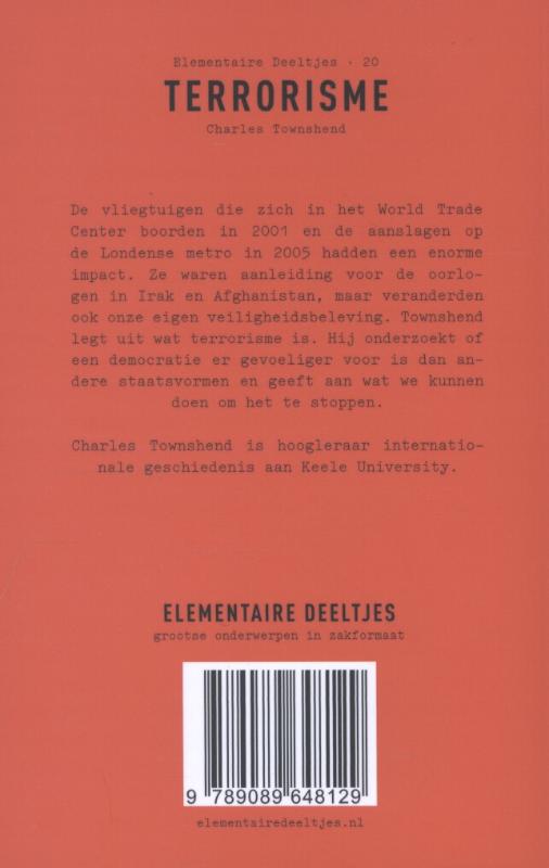 Elementaire Deeltjes 21 - Terrorisme achterkant
