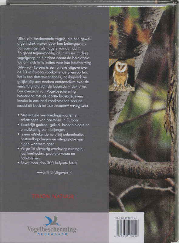 Uilen Van Europa achterkant
