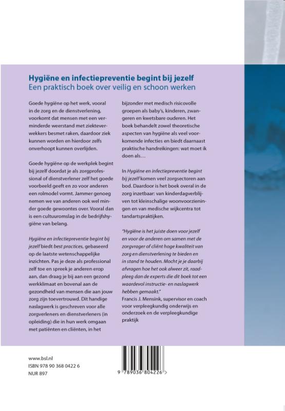 Hygiene en infectiepreventie begint bij jezelf achterkant