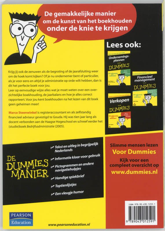 Boekhouden voor Dummies / Voor Dummies achterkant