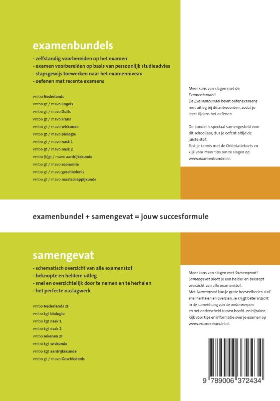 Samengevat vmbo Nederlands 2e druk achterkant