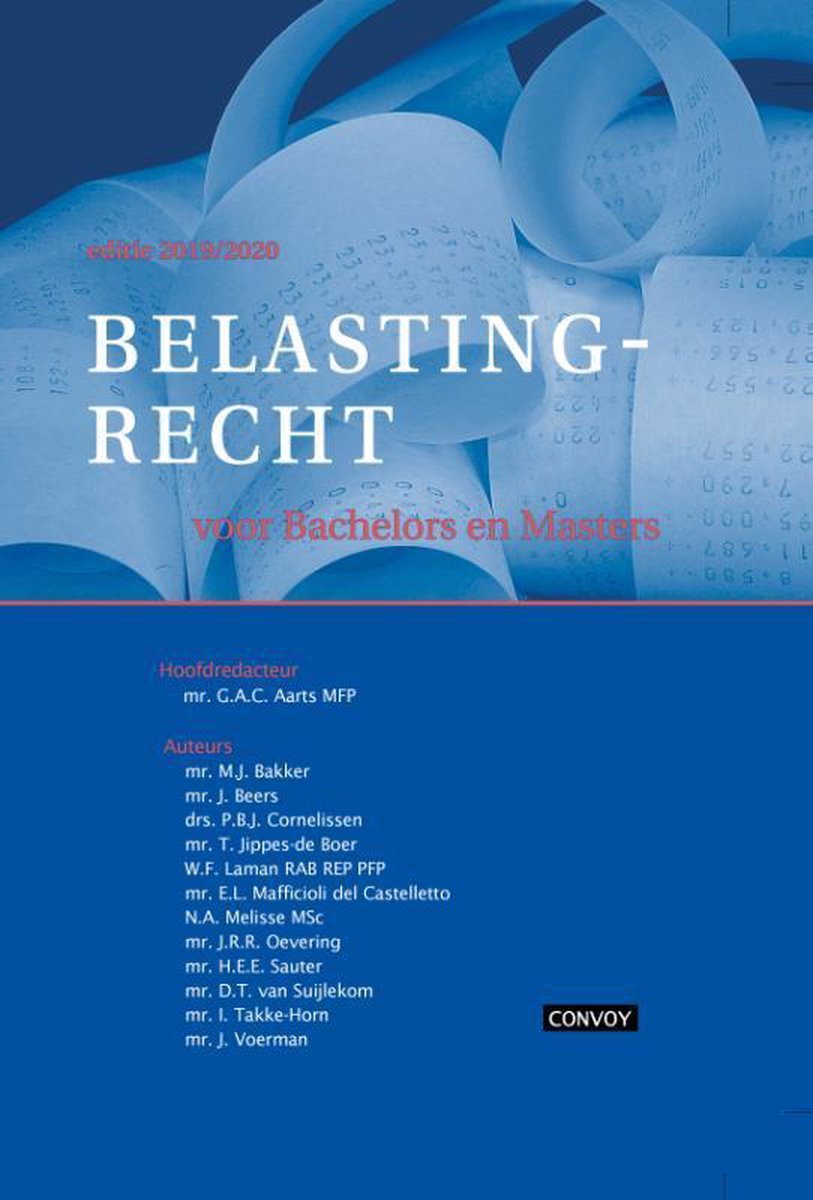 Belastingrecht Bachelors Masters 2019-2020