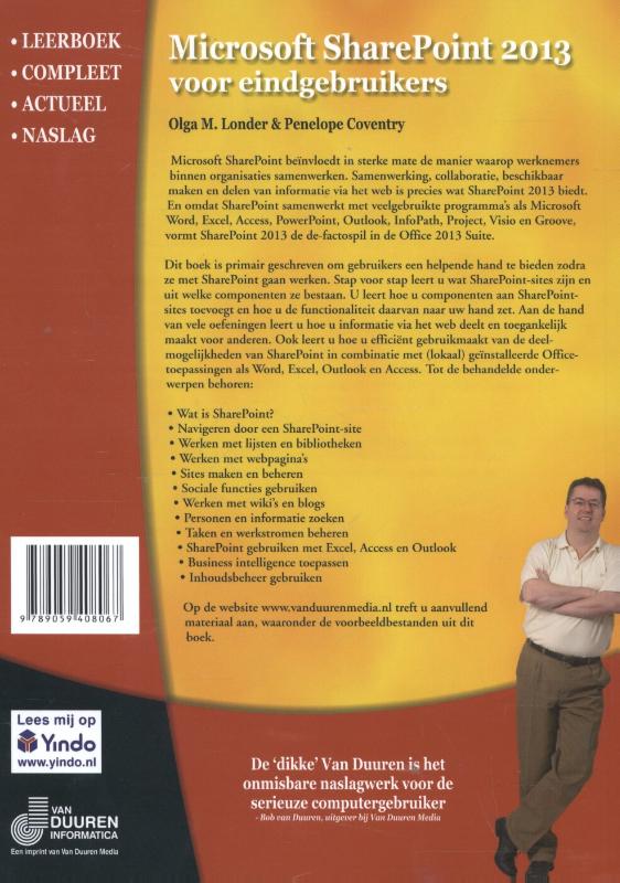 Het complete boek sharepoint 2013 / 2013 / Step by step achterkant